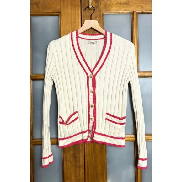 FAHERTY Game Set Ribbed Knit Cardigan - Picture 1 of 6